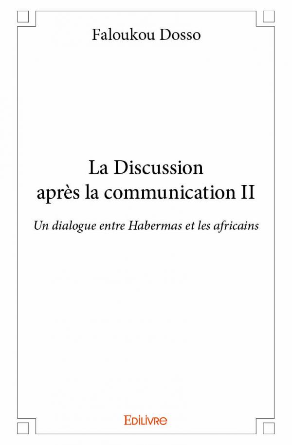 La Discussion après la communication II - Faloukou Dosso image