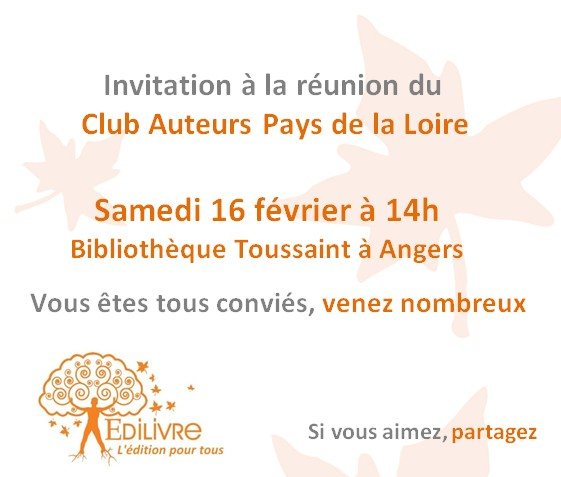Invitation_rencontre_Club_Auteurs_Pays_de_la_loire_Edilivre