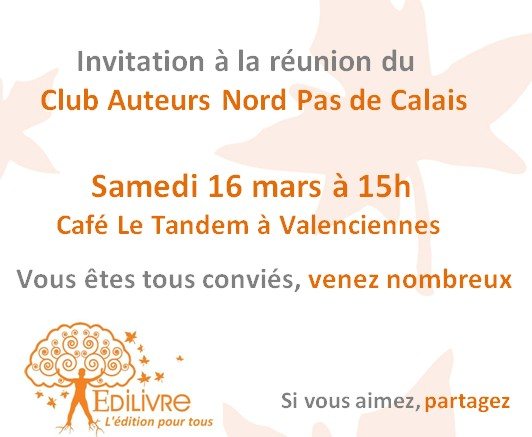 rencontre_Club_Auteurs_Nord_Pas_de_Calais_Edilivre