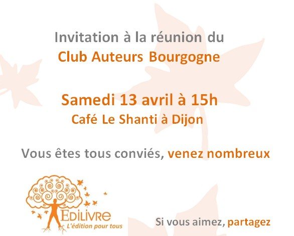 Rencontre_Club_Auteurs_Bourgogne_Edilivre