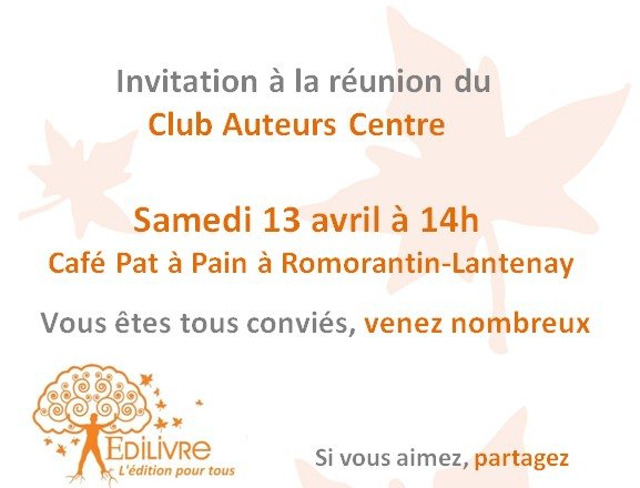 Rencontre_Club_Auteurs_Centre_Edilivre