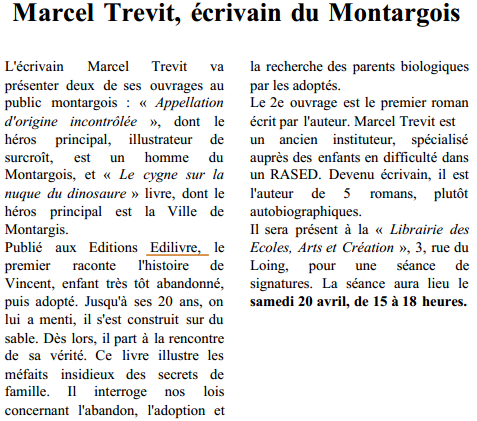 Marcel_Trevit_L'Eclaireur_Edilivre