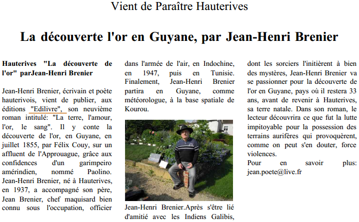 article_Jean_Henri_Brenier_Edilivre