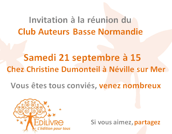 Rencontre_Club_Auteurs_Basse_Normandie_Edilivre
