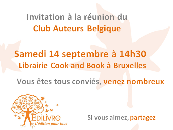 Rencontre_Club_Auteurs_Belgique_Edilivre