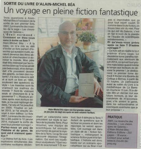 article_Alain Michel Béa_L'eveil Normand_Edilivre