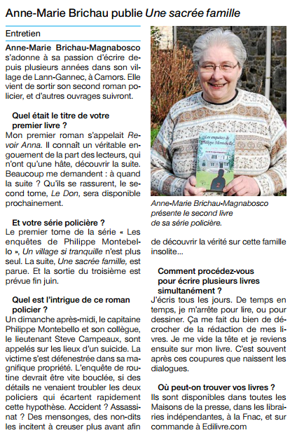 article_Anne-Marie-Brichau_Ouest-France_Edilivre