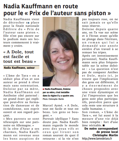 Article_Le-Progrès-de-Lyon_Nadia-Kauffmann_Edilivre