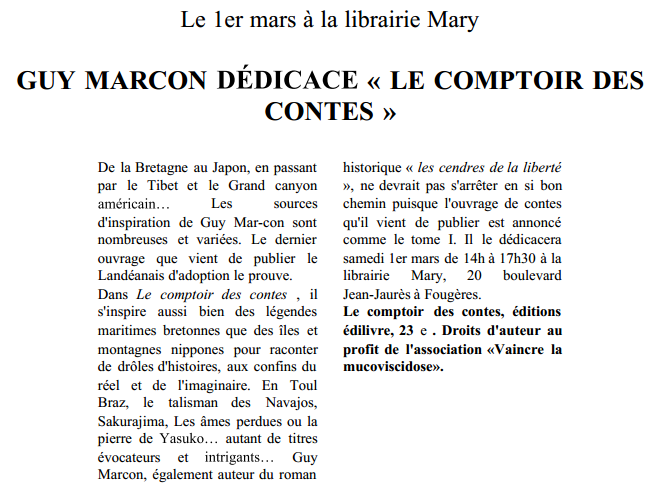 article_Guy Marcon_Chronique Républicaine_Edilivre