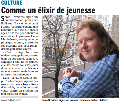 article_Le Dauphine_Sonia Brévières_Edilivre