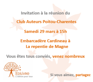 Rencontre_Club_Auteurs_Poitou_Charentes_Edilivre