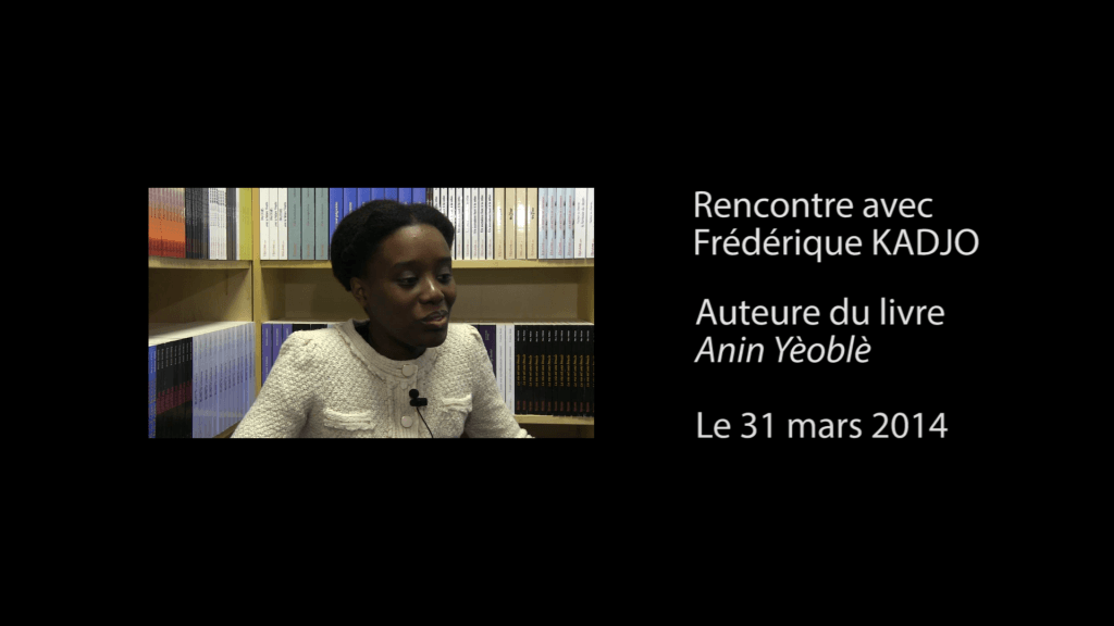 Interview vidéo de Frédérique Kadjo, auteure de  » Anin Yèoblè « 