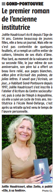 article_La Charente Libe_Zoéto_Edilivre