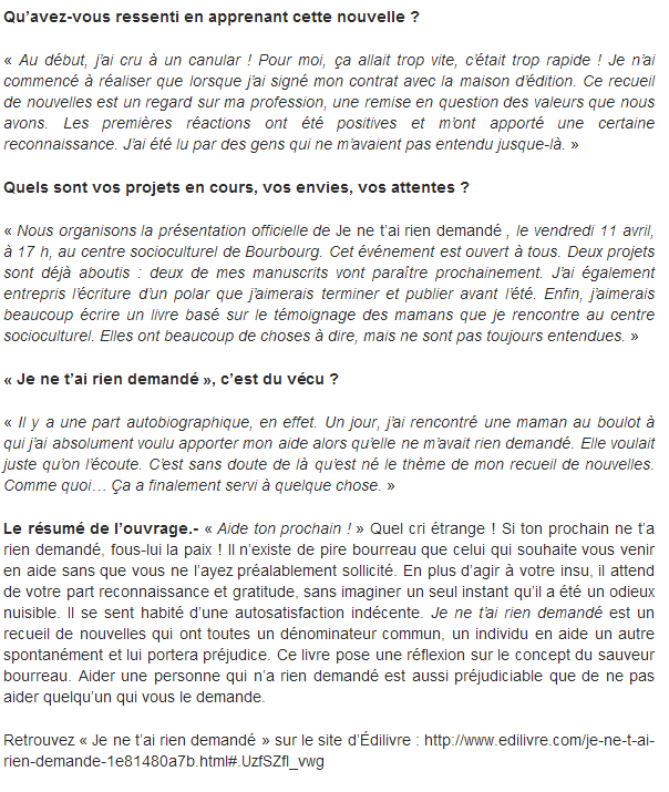article2_La Voix du Nord_Georges Contamin_Edilivre
