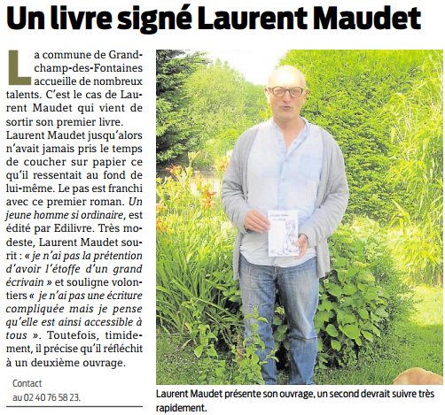 Article_Presse Océan_Laurent Maudet_Edilivre