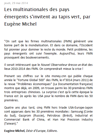 Article_Le Nouvel Observateur_Eugène Michel