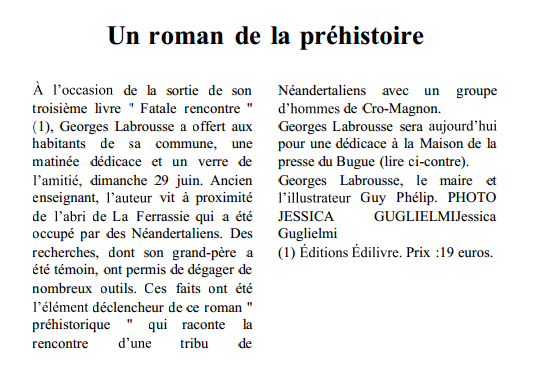 Article_SudOuest_Georges Labrousse_Edilivre