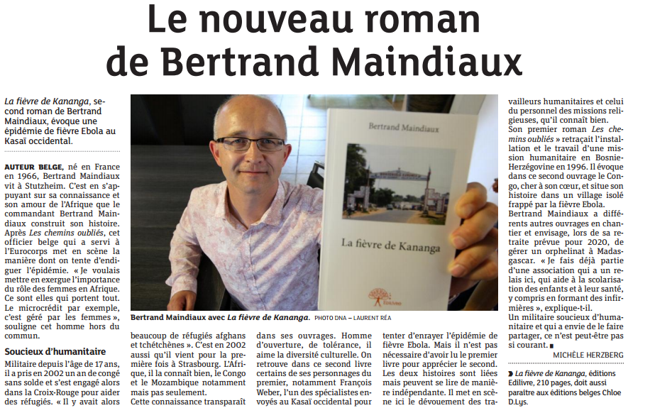 Article_Dernières_Nouvelles_d'Alsace_Bertrand_Maindiaux_Edilivre