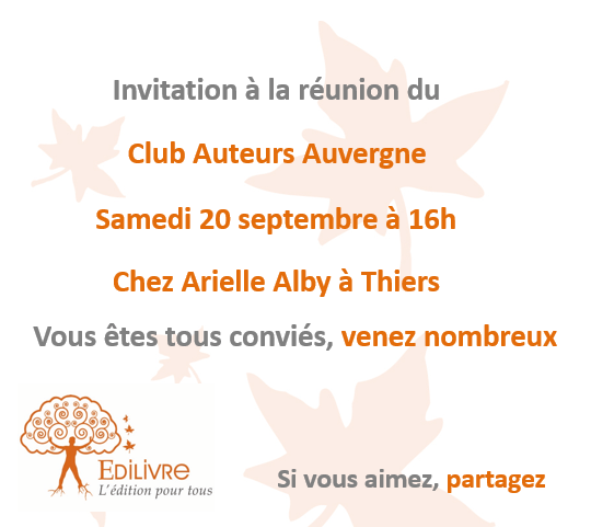 Rencontre_Club_Auteurs_Auvergne_Edilivre