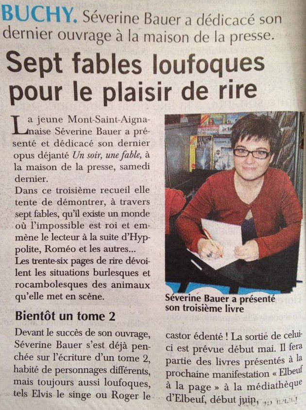 article_Paris_Normandie_Séverine_Bauer_2014_Edilivre
