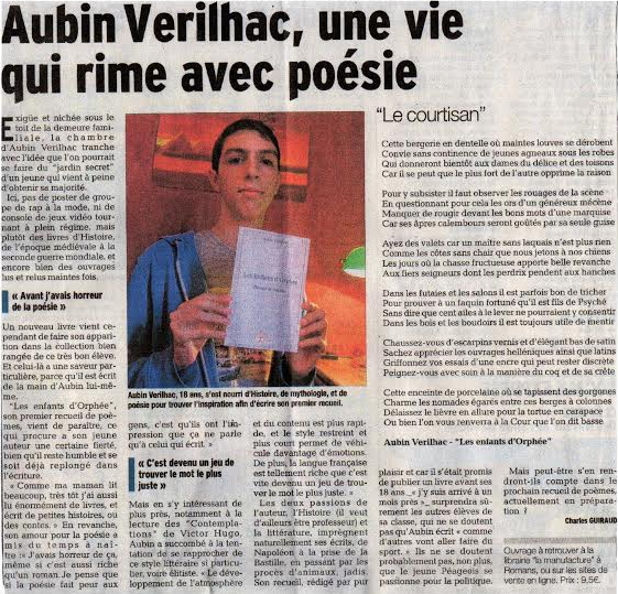 article_Le_Dauphiné_Libéré_Aubin_Vérilhac_2014_Edilivre