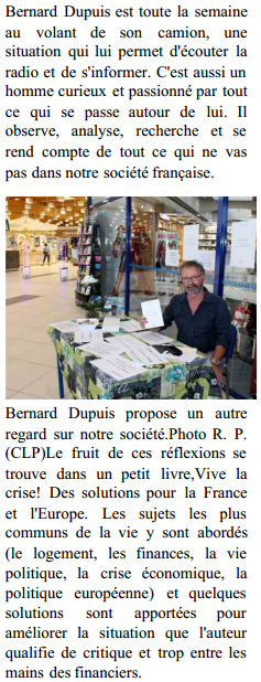 article_Le_Journal_de_Saône_et_Loire_Bernard_Dupuis_2014_Edilivre