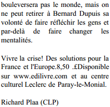 article_Le_Journal_de_Saône_et_Loire_Bernard_Dupuis_2014_Edilivre