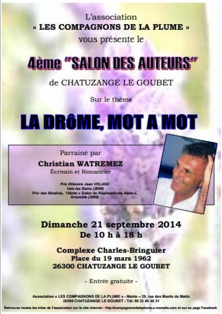 Edilivre était à Chatuzange-le-Goubet pour la 4ème édition du « Salon des Auteurs »