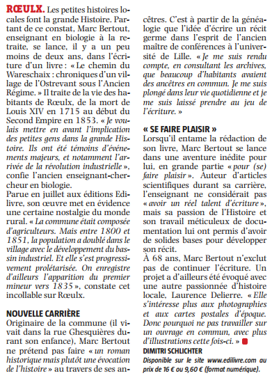 article_La_Voix_Du_Nord_Marc_Bertout_2014_Edilivre