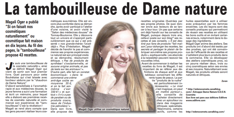article_L_Hebdo_De_Charente_Maritime_Magali_Oger_2014_Edilivre