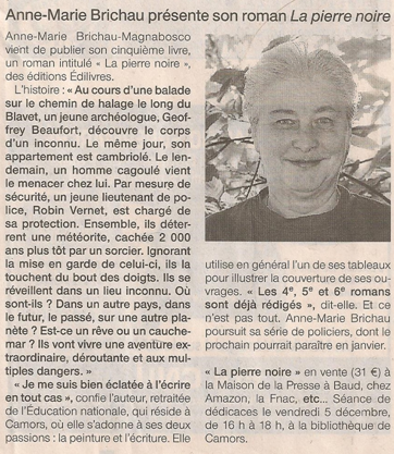 article_Ouest_France_Anne_Marie_Brichau_2014_Edilivre