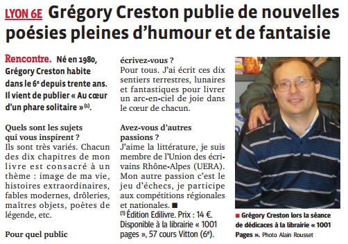 article_Le_Progres_Gregory_Creston_2014_Edilivre