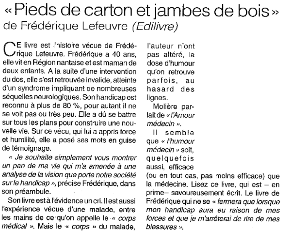 article_L_Informateur_Judiciaire_Frederique_Lefeuvre_2014_Edilivre