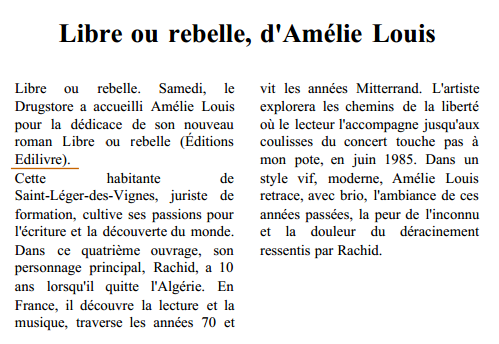 article_Le_Journal_du_Centre_Amelie_Louis_2014_Edilivre