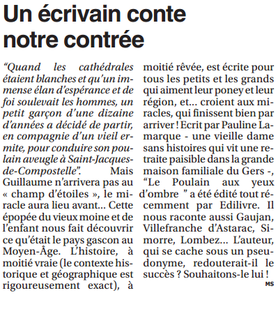 article_Le_Petit_Journal_Pauline_Lamarque_2014_Edilivre