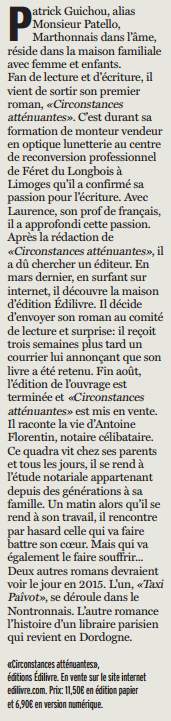 article_Charente_Libre_M_Patello_2014_Edilivre