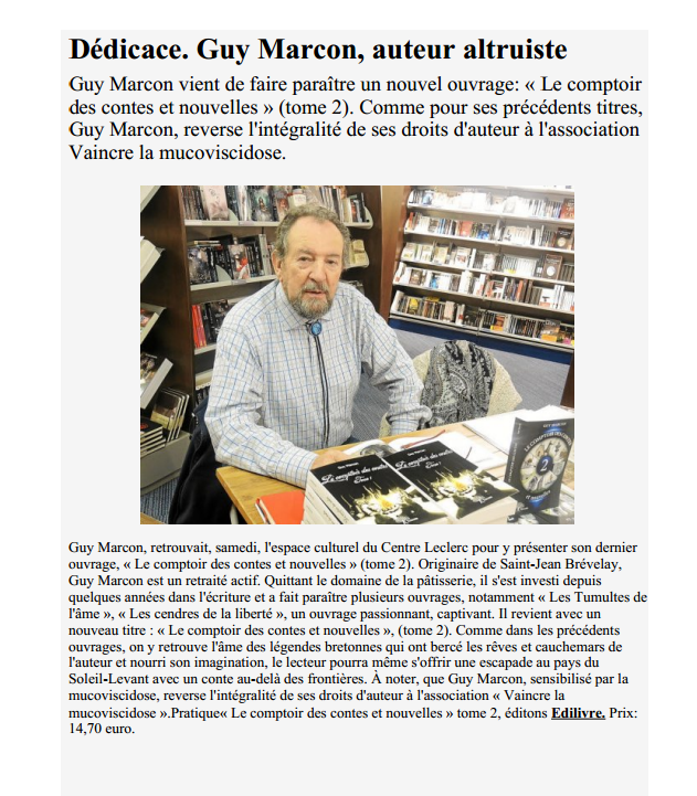 article_Le_Télégramme_com_Guy_Marcon_2014_Edilivre