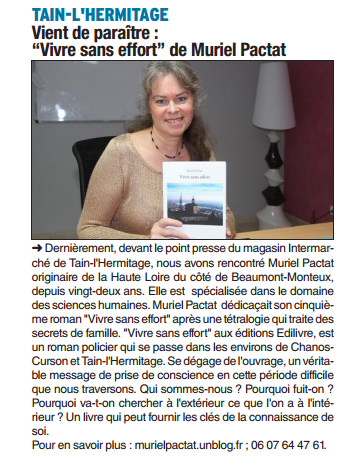 article_Le_Dauphiné_Libéré_Muriel_Pactat_2015_Edilivre