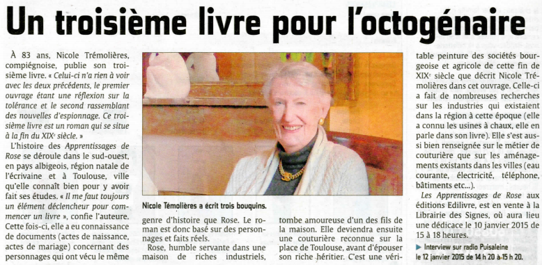 article_Le_Courrier_Picard_Nicole_Tremolieres_2015_Edilivre