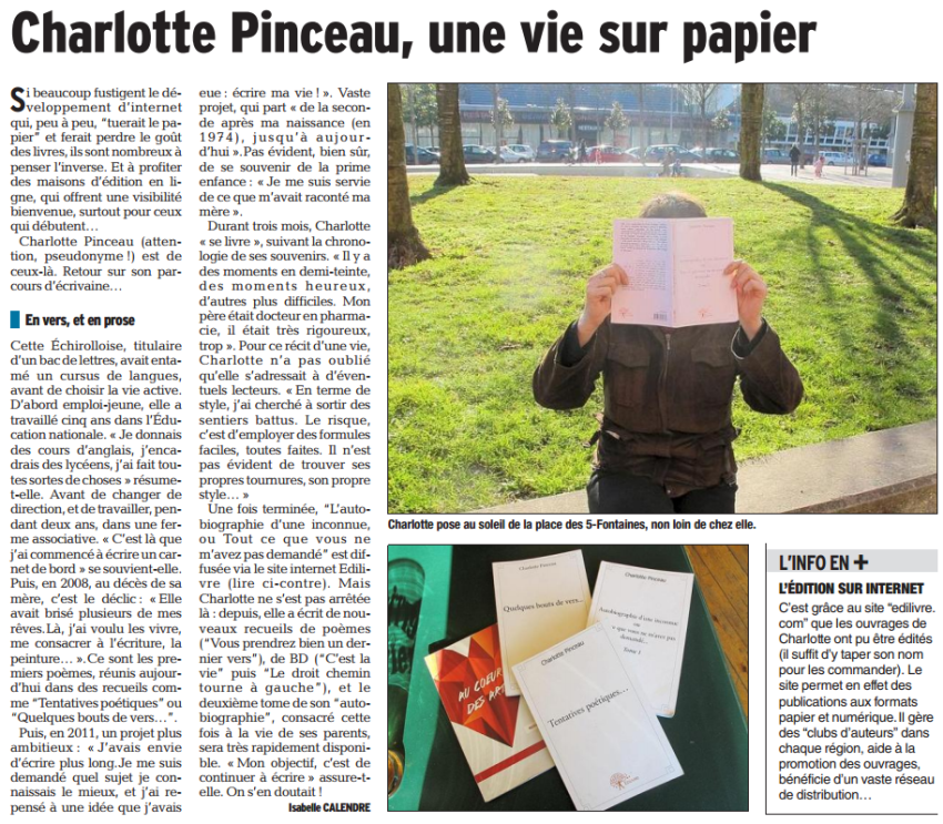 article_Le_Dauphine_Libere_Charlotte_Pinceau_2015_Edilivre