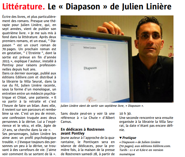 article_Julien_Linière_Le_Télégramme_2015_Edilivre