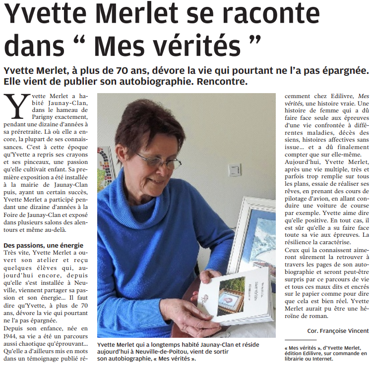 article_La_Nouvelle_République_Yvette_Merlet_2015_Edilivre