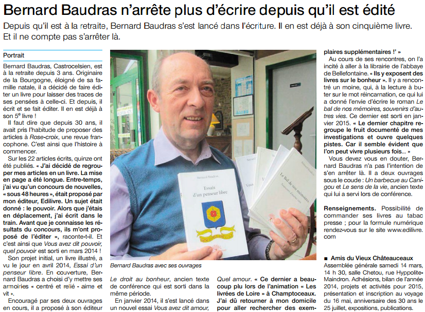article_Ouest_France_Bernard_Baudras_2015_Edilivre