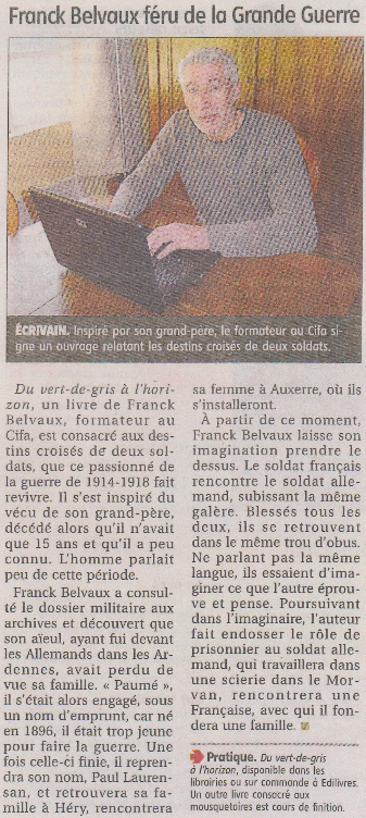article_L_Yonne_Républicaine_Franck_Belvaux_2015_Edilivre