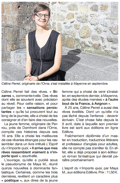 article_Ouest_ France_Maya_M_2015_Edilivre