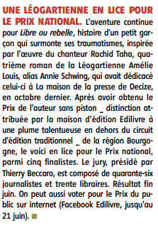 article_Le_Journal_du_Centre_Amélie_Louis_2015_Edilivre