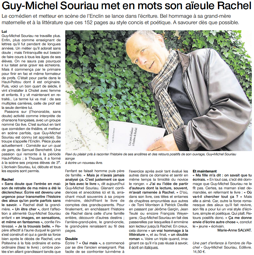 article_Ouest_France_Guy_Michel_Souriau_2015_Edilivre