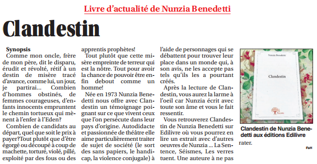 article_Le_Petit_Journal_de_L_Aude_Nunzia_Benedetti_2015_Edilive