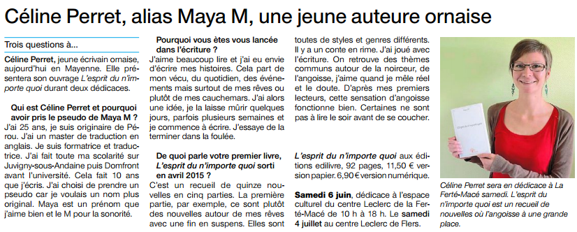 article_Ouest_France_Maya_M_2015_Edilivre