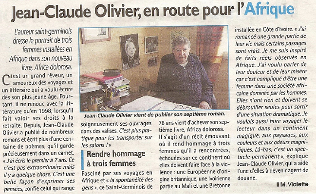 article_Le_Républicain_de_L_Essonne_Jean_CLaude_Olivier_2015_Edilivre
